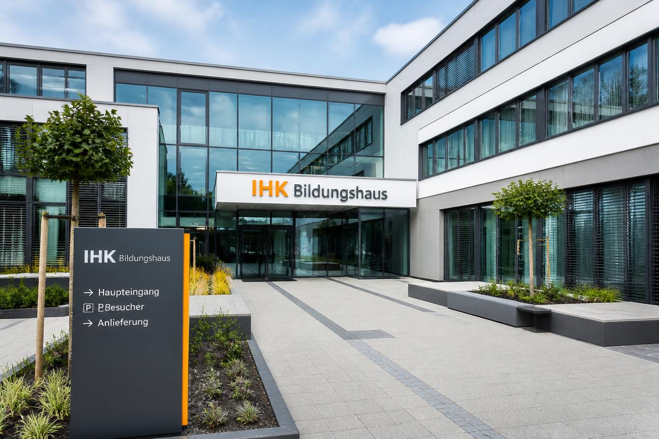 Modernes Seminargebäude des IHK Bildungshauses Region Stuttgart